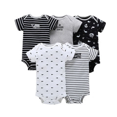 5 Pcs/lots Baby Unisex Rompers