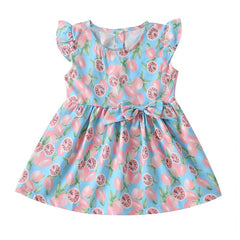 Girls Bow Flower Dress