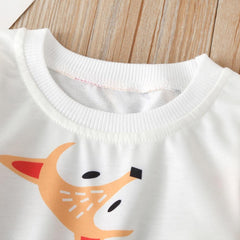 2pcs 9M-4T Baby Girls Fox Jumper + Pants