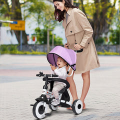 4 in 1 Steer Stroller Tricycle