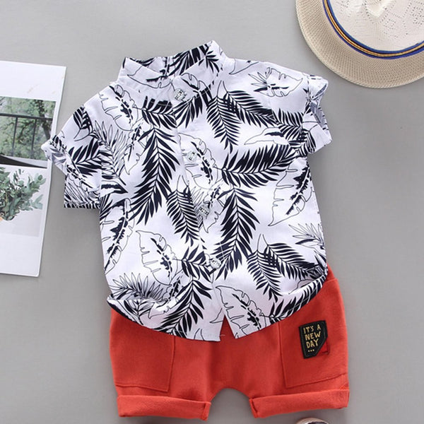 Boy Summer Shirts + Shorts Set