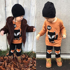 2 Pcs Boys Fox Set