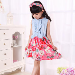 3-9 Years Girls Floral Summer Dress