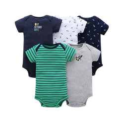 5 Pcs/lots Baby Unisex Rompers