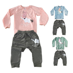 Boys Sport Playsuit Sweatshirts + Trousers