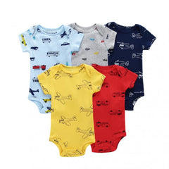 5 Pcs/lots Baby Unisex Rompers