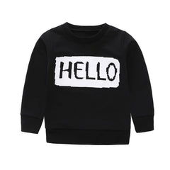 HELLO BYE Hooded Tops + Pants Set