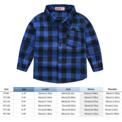 Boys Plaid Cardigan Shirts