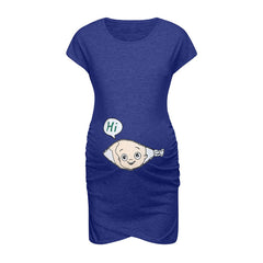 Cartoon Baby Face Pregnancy Dress