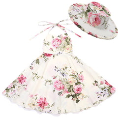 1-8Y Girls Dress with Hat