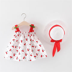 6-36 Months Baby Girls Summer Dress + Hat