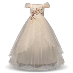 Girls Flower Princess Dress