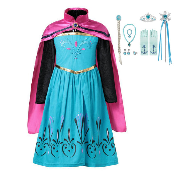 3-10 Yrs Girl Princess Elsa Costume