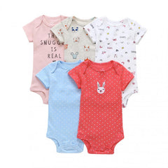 5 Pcs/lots Baby Unisex Rompers