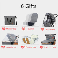 3 In 1 Baby Stroller + Car Seat