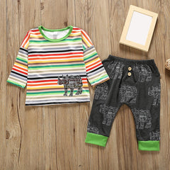 Boy Rhinoceros Shirt + Pants