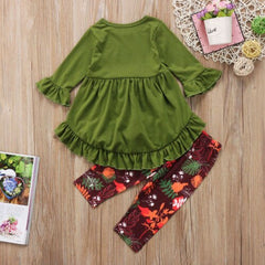 2 Pcs 2-7Y Girls Outfits