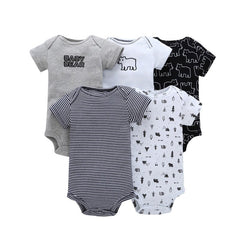 5 Pcs/lots Baby Unisex Rompers