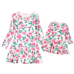 Mother Daughter Flowers Dress