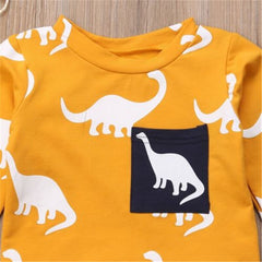 Boys Dinosaur Tops + Trousers