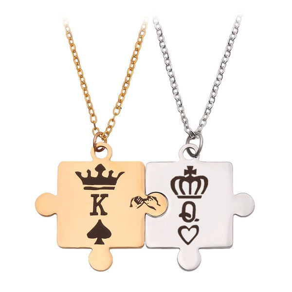 King & Queen Couple Necklaces