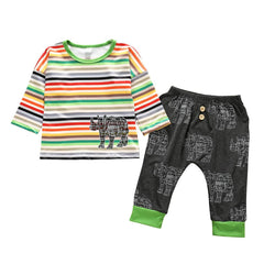 Boy Rhinoceros Shirt + Pants