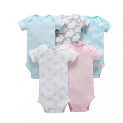 5 Pcs/lots Baby Unisex Rompers