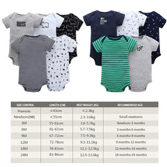 5 Pcs Baby Bodysuit Sets