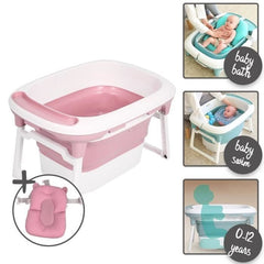 Baby Bath Support Seat Mat + Chair