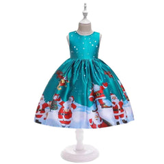 Christmas Santa Claus Girls Dress