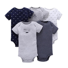 5 Pcs/lots Baby Unisex Rompers