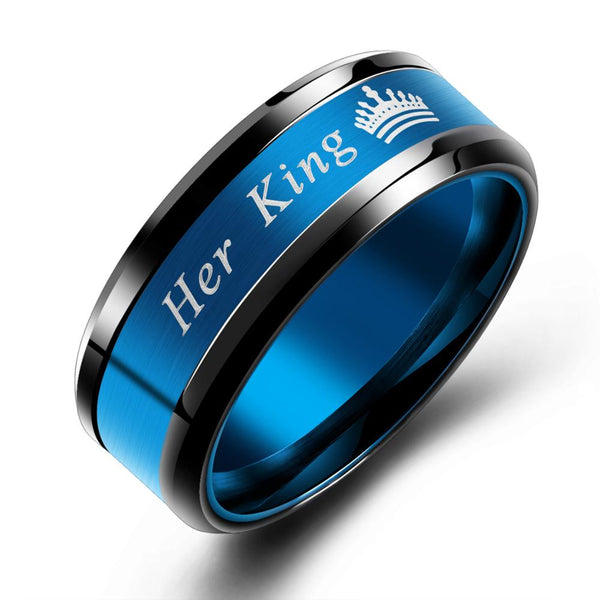 Her King His Queen Couple Rings