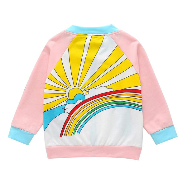 Girl Rainbow Sweatershirt