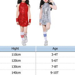 4 Pcs  Girls Sequins Dress