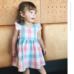 Girls Plaid Summer Dress