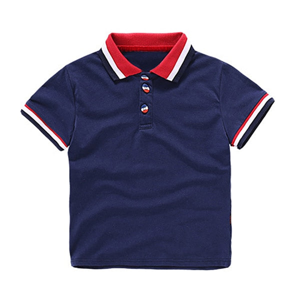 Boys Lapel T-shirts