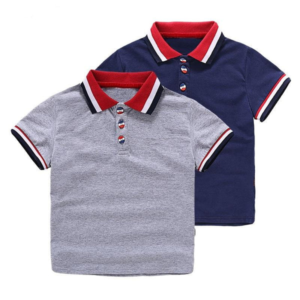 Boys Lapel T-shirts