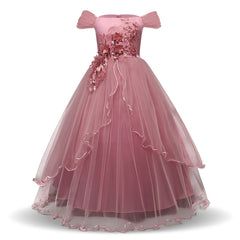 Girls Flower Princess Dress