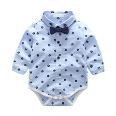 3 Pcs Baby Boy Vest Romper + Pants + Bow Set