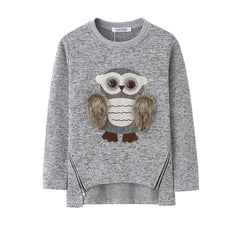 Girls Owl Sweater