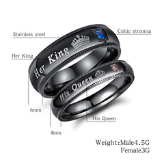 Her King & His Queen Rings