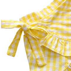 Girls Plaid Summer Suit