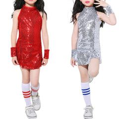 4 Pcs  Girls Sequins Dress