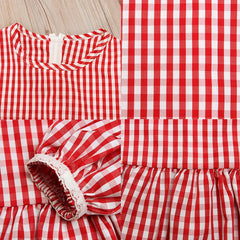 Mother Daughter Plaid Princess Dress