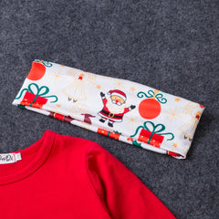 3Pcs Baby Girls Tops +Pants + Scarf