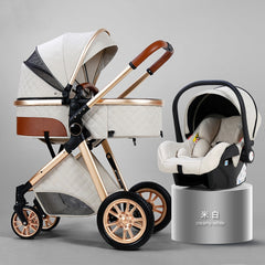 3 In 1 Baby Stroller + Car Seat