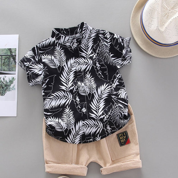 Boy Summer Shirts + Shorts Set