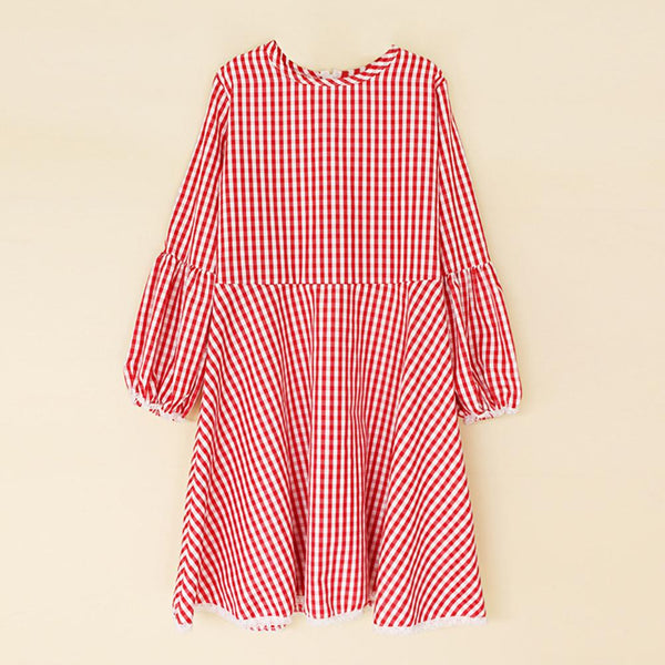 Mother Daughter Plaid Princess Dress