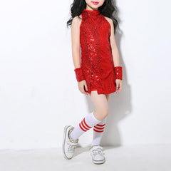 4 Pcs  Girls Sequins Dress