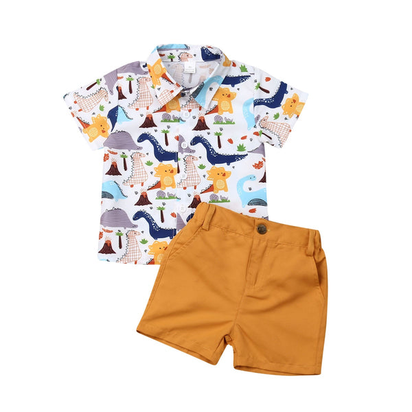 2 Pcs Baby Boys Summer Set